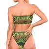 Chuuk Polinezyjski druk plemienny Brazylijskie bikini set stroje kąpielowe Kobiety kostium kąpielowy Push Up Bikini Kobieta Kąpiel Kąciki Swim zużycie 220616