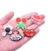 빠른 배송 100pcs/세트 사용자 정의 악어 참 디자이너 신발 매력 브랜드 shoecharms