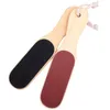 Double-sided Oval Wooden Foot File Grinding Foots board Anti-dead Skin Calluses Toenail Tool Pumice Wood handle Care Pedicure Manicure Set LT0084