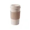 350ml 450ml 550ml ECO Amigável e amigável de palha de trigo caneca de café com tampa em casa portátil aquário de água ao ar livre Drinkware Hot 20220602 D3