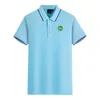 FC St. Gallen Män och kvinnor Polos Mercerized Cotton Short Sleeve Lapel Breattable Sports T-Shirt logotyp kan anpassas