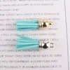 la piccola nappa di 3cm incanta la catena chiave bianca K degli accessori dell'abbigliamento DIY 100Pcs/Lot