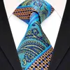 masculino amarrar listras Paisley e3 multicolor azul azul escuro escuro