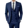 Men's Suits & Blazers Business Men's Groomsmen Blazers Trousers Groom Wedding Dr 220823