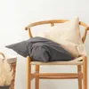 Cushion/Decorative Pillow Multifunction Solid Color Case Washed Cotton Pressed Edge Pillowcase Modern Home Decorative For Sofa Cafe45x45Cush