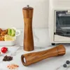 Acacia Wood Salt And Pepper Grinder Set Manual Pepper Grinder Mill with Spoon Salt Shaker Grinder for BBQ 220527