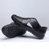 respiráveis ​​verão homens oco buraco sandálias antiderrapantes respirável split sandal couro tendência tornozelo envoltório mens casual sapata sapatos por atacado shoes I21Z #