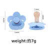 Baby smocifiers Soft silikonowa kształt kwiatu Załóż sutki zabawki do karmienia dziecięcego zapasy do żucia 6BQ T2