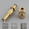 Spray Nozzle Water Gun Brass High Pressure Direct Spray Quick Connector Home Hose Adjustable Pressure Garden Sprinkler