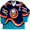 Nik1 Custom Hockey 16 Ziggy Palffy 11 Darius Kasparaitis 15 Bryan Smolinski 6 Chris Luongo 32 Andersson Toews 1997-98 hockeyshirts