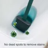 Bathroom Toilet Brush No Dead Ends Cleaning Silicone Soft TPR Head Water Leak Proof with Base Modern WC Accessories 220511