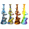 10.6 Inch gun shape ak47 hookahs unbreakable smoking water shisha bong with 14mm bowl heady Bong dab Silicone pipes