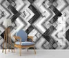 Wallpaper 3D personalizzato Wallpaper Photo Photo White Geometric Marble Piastrella moderna Minimalista TV Strafera Sfondo Wall