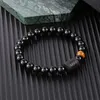 12 Constellation Bread Bracelet Fios de miçangas jóias zodíaco de 8mm cura Men Lucky Stone Natural Stone Casal For Women Melhor Amigo Casal Presente