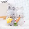 Kawaii Cute Rabbit Cuddle Stuffed Bunny Soft Dolls Baby Kids Sleep Sustaining Toys Girls Girlfriend Children Gift J220704