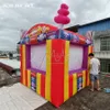 2022 Booth de alimentos infláveis ​​Carnaval Shop Shop Inflatbale Booth Stalls Stolls Station Candy Floss para o Dia da Criança