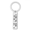 Lovers Keychain Man Creative Key Chain Letter I Love You More The End I Win Woman Silver Color