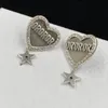 Дизайнерские серьги обручи для женщин для женских серьгов модные бриллианты сердечные серьги мужские ювелирные украшения