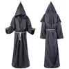 Scialli Halloween Death Wizard Mantello Costume Cosplay Monk Stella con cappuccio Abiti Mantello Mantelle Darth Vader Bambini Adulti