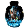 Skull horror 3d print sweater and sweater spring auntun sleeve long clothing male pullover street oversized 220725