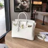 Birkinbag h Women Torby torebki S Omożne Krokodyl Krokodyl Platyna skórzana ręka damska jedno ramię wszechstronne 18lil