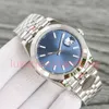 Lyxdesigner Guldkalender Dial Luxury Men's Watch 41/36mm rostfritt stål 904l Vattentät skrabel Blue Crystal Glass hela automatiska Montre de Luxe Watch