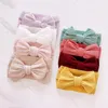 15969 Infant Baby Hairband DIY Big Bowknot Pleated Headband Kids Children Hair Band Child Accessory