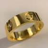 3 diamanten Liefdesring 5,5 mm V goud 18K zal nooit vervagen trouwring luxe merk officiële reproducties Met doos paar ringen hoogste teller kwaliteit