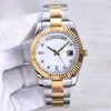 Wysokiej jakości Lusso Men Mechanical Watches Mens Classic 41 mm Gold Watch Automatyczny 904L Pasek ze stali nierdzewnej Wodoodporny Luminous DE293K