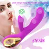 Vetiry Rabbit Vibrator G Spot Dual Vibration Dildo Женская влагалище Massager Sexy Toys for Women Silicone Waterpronation