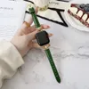 Koruyucu Koruma 41mm İnce Bantlar Gerçek Deri Altın Konnektör Bayanlar 38mm 41mm 44mm Apple Strap Iwatch Serisi 7 3 4 5 SE 6 Saat Bandı Bilezik Kadın Moda Moda