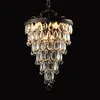 Pendelleuchten Retro Vintage Cooper Kristalltropfen E14 LED-Kronleuchter/GROßER europäischer Empire-Stil Lüster Kronleuchter Beleuchtung für Wohnzimmer