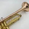 Highquality professional trumpet instrument for beginners to play goldplated phosphor bronze reverse grip lefthand trumpet8985323