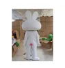 Costume da bambola mascotte Costume da mascotte di coniglio bianco Costume unisex per adulti Costume da cartone animato Appearl Compleanno di Halloween