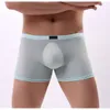 Underbyxor män boxare shorts underkläder transparenta mesh trosor erotiska se genom slip homme ondderbroek mannen cueca transparente 313l