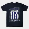 長い間ギリシャで作られたメンズTシャツtシャツ旗