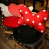 Kawaii Bow Plush Cushion gevulde stoel Cartoon Konijnen Band Binnenvloer Huisstoel Decor Kinderen Geschenk J220704