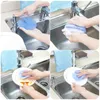 Kitchen Cleaning-Brush Silicone Dishwashing Brush Fruit Vegetable Cleaning Brushes Pot Pan Sponge Scouring Pads Cleaning Tools