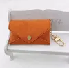 Designer Key Pouch Fashion Leather Purse Keyrings Mini Walls Coin Credit Card Holder 10 Colors Epacket3546223