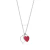 Fashion Women's Pendant Necklace Designer Brand Romantic Heart Double Heart Pendant Ladies Sexy Clavicle Jewelry G220808