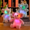 Luminous 30 cm Creative Light Up LED Elephant Faszerowany Zwierząt Pluszowa Zabawka Kolorowe Świecące Słoń Boże Narodzenie prezent dla dzieci dzieci