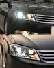 2 peças de luzes do carro dos pces para passat b7 eur versão 20 12-20 16 lâmpadas principais led olhos lacrimejantes farol led lente de feixe duplo