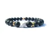 8mm brins de pierre naturelle perlés or argent couleur bracelets porte-bonheur pour femmes hommes amant à la main bracelet énergie bijoux