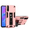 Coques de téléphone pour Samsung S10 S11 NOTE 10 NOTE 20 A10 A20 A30 A50 A70 avec support de voiture incassable en TPUPC Housse de protection multi-matériaux super anti-chute pour appareil photo