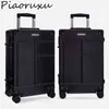 Piaoruxu Aluminium Voyage Trolly Sacs Valise Spinner Hardcase Bagages J220707