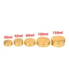 50ML/60ML/100ML/150ML Aluminum Cosmetic Cream Jar Container Rose Gold Metal Tin Ointment Refillable Jars Aluminum Lipstick Packing Pot Wholesale SN4442
