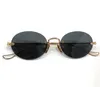 Lunettes de soleil design de mode vintage SINNERGASM-B petit cadre rond sans monture rétro style simple lunettes de protection uv400 haut de gamme