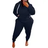 Dames plus size tracksuits zz dames kleding 2 -delige pakken volle mouw hoodie hoodie sportieve jogger zweet outfit drop groothandelwomen's