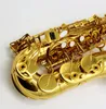 Gold Lacquer Yani Style Alto Saxophone Alto Sax italienska kuddar av Eastern Music