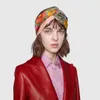 Designer 100 % Seide Kreuz Stirnband Frauen Mädchen elastische Haarbänder Luxus Retro Turban Headwraps Geschenke Blumen